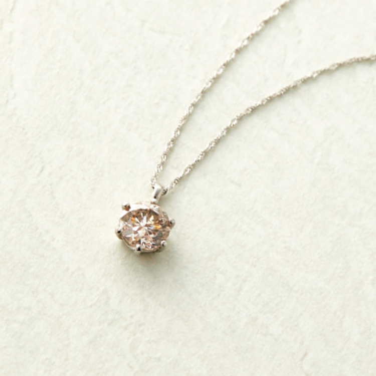 高島屋 純プラチナ台合計0.5ct ダイヤ3ストーンペンダント