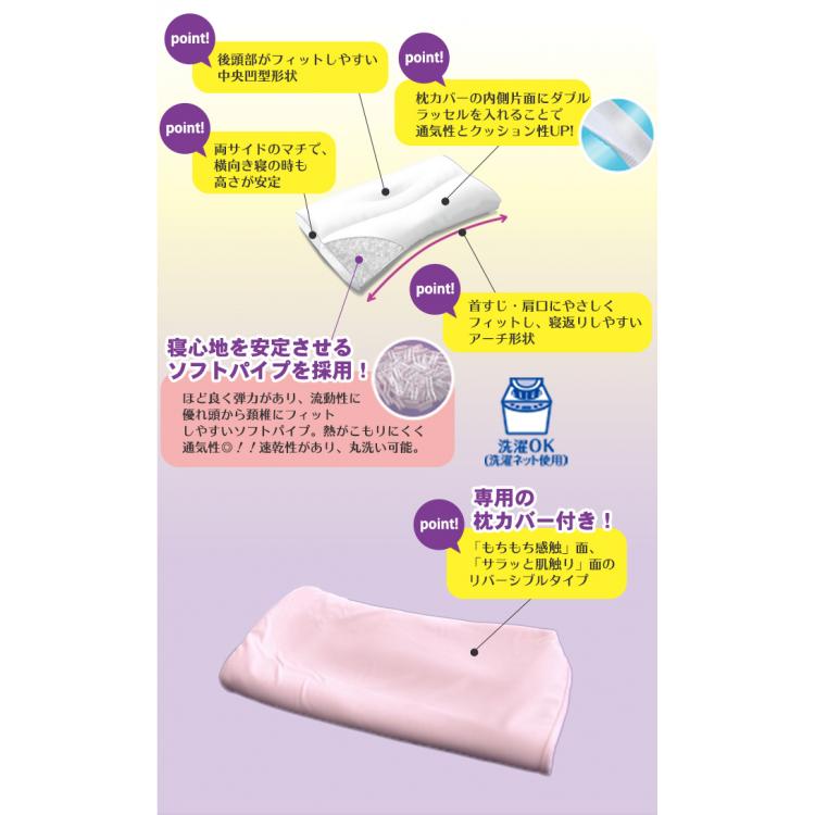 特別価格】西川 眠りすとリッチ／2個セット(枕カバー2枚＋洗濯ネット1 