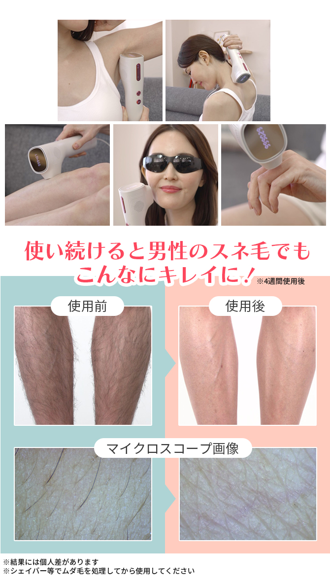 【Point.4】1台で全身ケアが可能！
