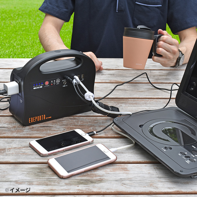 特別価格】ポータブル電源 エネポルタ 折りたたみソーラーパネルセット
