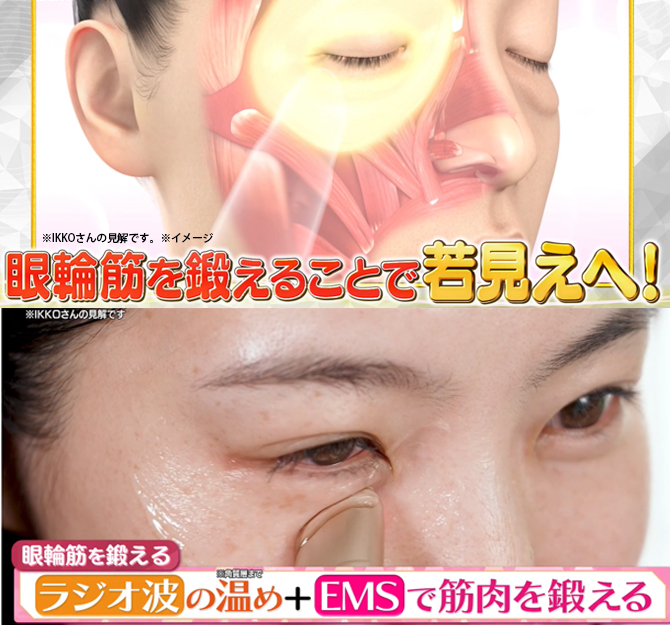 顔の第一印象で大切なのは目周り！
ラジオ波×EMSで眼輪筋を鍛えることで若々しい印象を目指すことが！