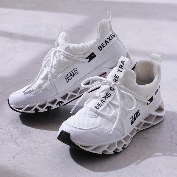 【人気完売品‼️】美品 BEAXIS【S】バランスコア2 スニーカー 白 BEAXIS バランスコアスニーカー2／体幹トレーニング／スタイルアップ