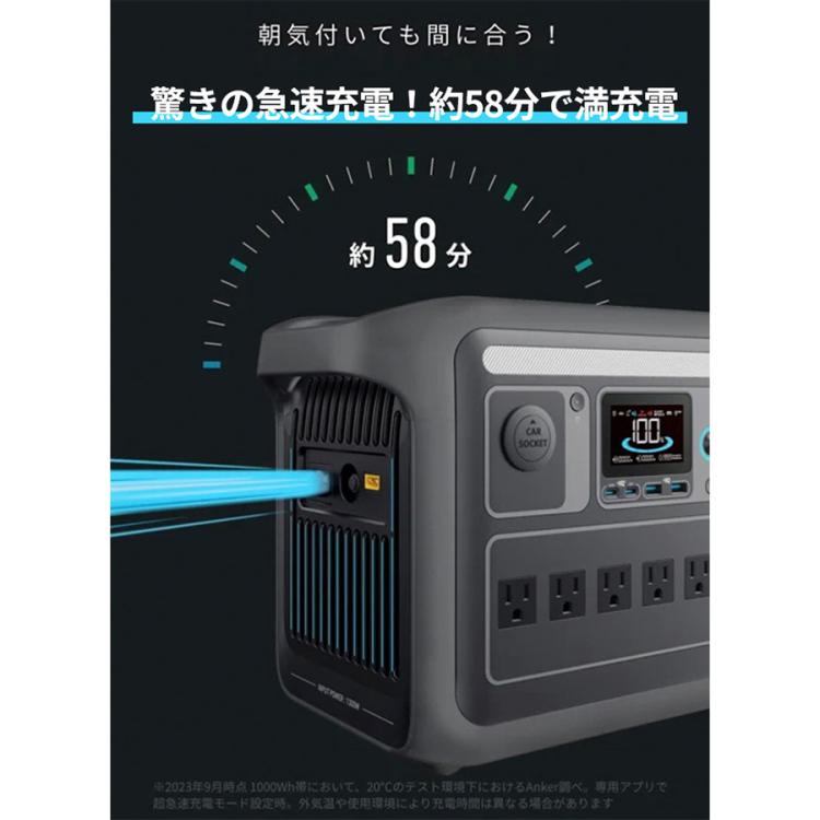 Anker大容量ポータブル電源／大容量＆高出力／Anker Solix C800
