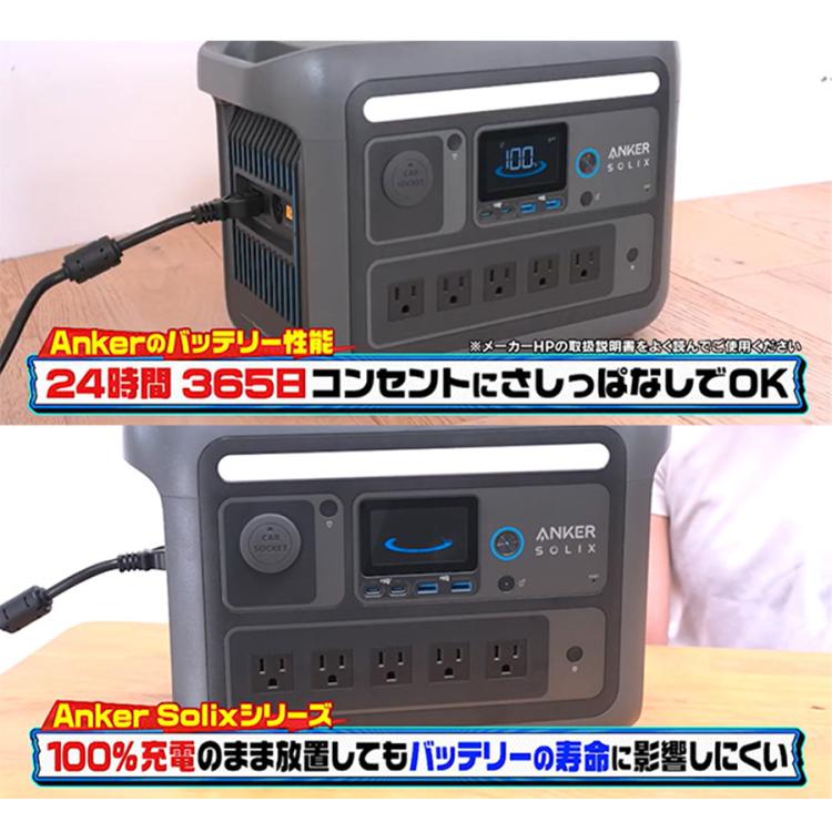 Anker 大容量ポータブル電源＆ソーラーパネルセット／大容量＆高出力